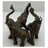 Miniature Brass Elephants