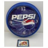 14" PEPSI Clock