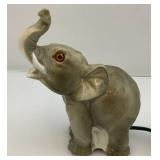 Vintage Table Top Elephant Lamp 6 1/2" T x 5" L x 2 1/2" W