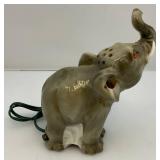 Vintage Table Top Elephant Lamp 6 1/2" T x 5" L x 2 1/2" W