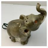 Vintage Table Top Elephant Lamp 6 1/2" T x 5" L x 2 1/2" W