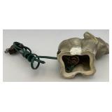 Vintage Table Top Elephant Lamp 6 1/2" T x 5" L x 2 1/2" W