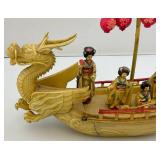 Vintage Celluliod Ship With Geishas & Crew 6 1/2" L x 7" H x 2 1/2" W