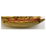 Vintage Celluliod Ship With Geishas & Crew 6 1/2" L x 7" H x 2 1/2" W