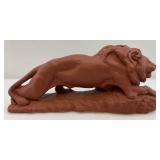Vintage 17" Pottery Lion