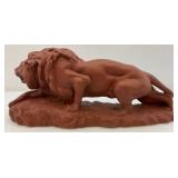 Vintage 17" Pottery Lion