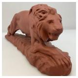 Vintage 17" Pottery Lion