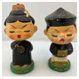 Misc. Vintage Asain Items Including Chalkware Kiss Me & More