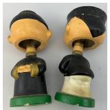 Misc. Vintage Asain Items Including Chalkware Kiss Me & More