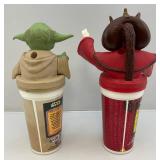 1999 STAR WARS Queen Amidala & Yoda Taco Bell, KFC, Pizza Hut Collectors Cups
