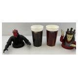 1999 STAR WARS  Darth Maul & Nute Gunray Taco Bell, KFC, Pizza Hut Collectors Cups