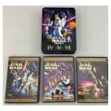 STAR WARS Trilogy DVD Tin (Pre-Owned Barely Used) IV Missing One Disc