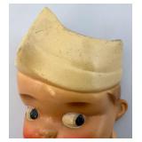 Vintage Mid Century Chalkware Sailor String Holder