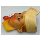 Vintage Mid Century Chalkware Sailor String Holder