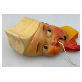 Vintage Mid Century Chalkware Sailor String Holder