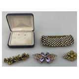 Misc. Vintage Jewelry Including 14K Earring Set