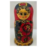 Vintage Four Piece Russian Martyoshka Nesting Doll