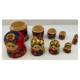 Vintage Four Piece Russian Martyoshka Nesting Doll