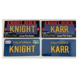 Knight Rider License Plates (NIB)