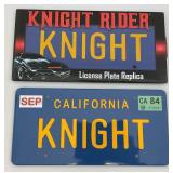 Knight Rider License Plates (NIB)