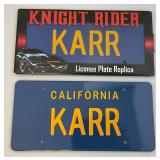 Knight Rider License Plates (NIB)
