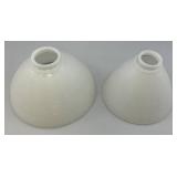 Vintage Misc. Milk Glass Shades 1= 8"  1=10"