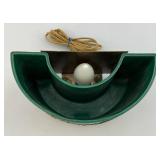 Vintage MCM Green Planter TV Lamp