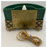 Vintage MCM Green Planter TV Lamp
