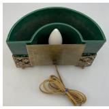 Vintage MCM Green Planter TV Lamp