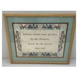 Vintage Framed Needle Point