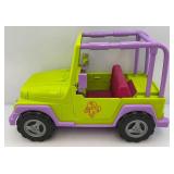 OG Girl Green Jeep & Plastic Caterpillar Earth Mover