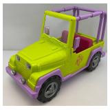 OG Girl Green Jeep & Plastic Caterpillar Earth Mover