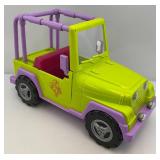 OG Girl Green Jeep & Plastic Caterpillar Earth Mover