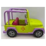 OG Girl Green Jeep & Plastic Caterpillar Earth Mover