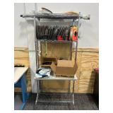 Shelving Unit with Heat Shrink Tubing and other Materials
