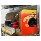 Shelving Unit with Heat Shrink Tubing and other Materials