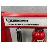 STRONGWAY 12 TON HYDRAULIC SHOP PRESS Model #46270