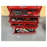 CRAFTSMAN and Plano Tool Boxes Filled with Various Tools