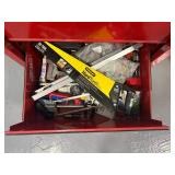 CRAFTSMAN and Plano Tool Boxes Filled with Various Tools