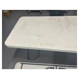 Lot of 2- 6 Foot Folding Tables