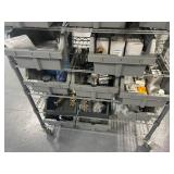 Shelving Unit with Miscellaneous Parts