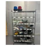 Shelving Unit with Miscellaneous Items