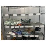 Shelving Unit with Miscellaneous Items