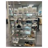 Shelving Unit with Miscellaneous Items