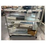 Shelving Unit with Miscellaneous Items