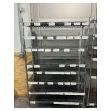 Lot of 2 Shelving Units on Wheels