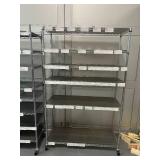 Lot of 2 Shelving Units on Wheels