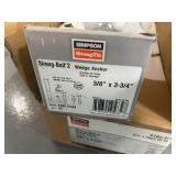 SIMPSON STRONG-TIE Lot of- Strong Bolt 2 3/8" x 3-3/4" Wedge Anchors