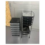 Lot of 2- Rolling Filing/Storage