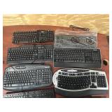Lot of 9- Computer Keyboards